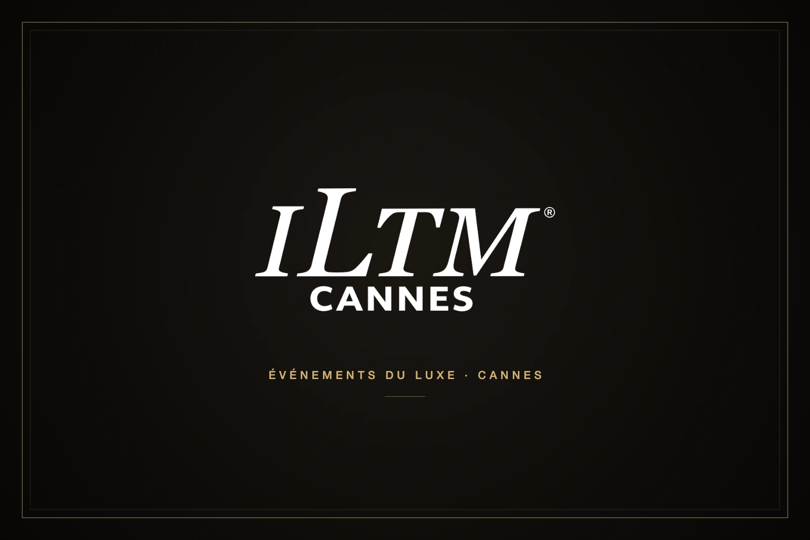 Logo officiel de l’ILTM Cannes 2026, salon international du tourisme de luxe au Palais des Festivals de Cannes